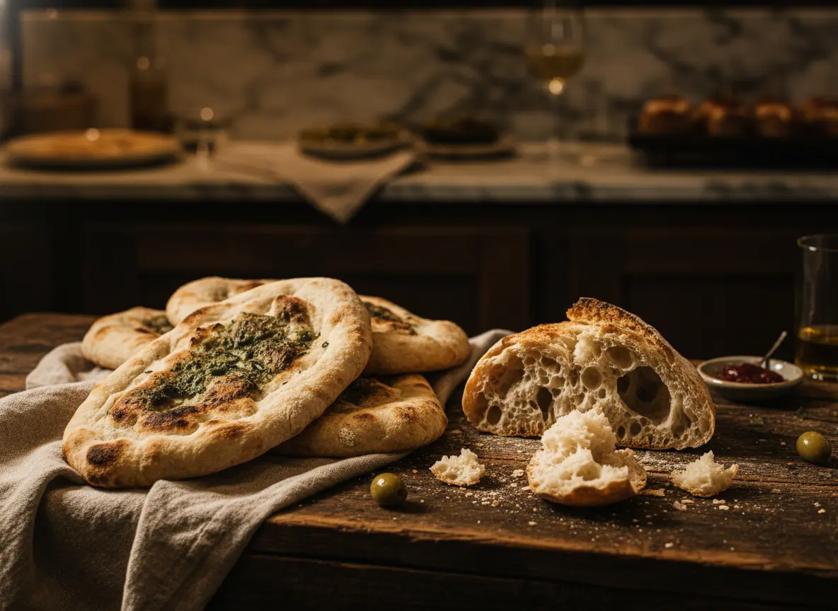 Artisan sourdough base for pintxos and aperitivo